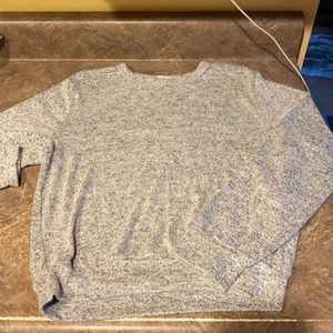 Soft long sleeve shirt. Heather gray. Size small